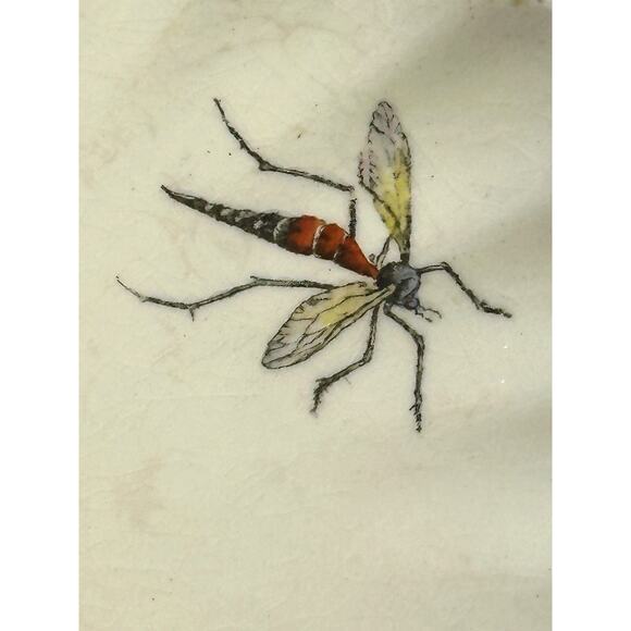 Copeland Spode Aesthetic Movement c. 1870-1890 Chelsea Bird Insect 8 3/8" Plate - Picture 4 of 7